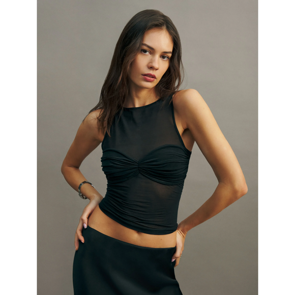 Reformation Tops - Reformation Rose Knit Top in Black